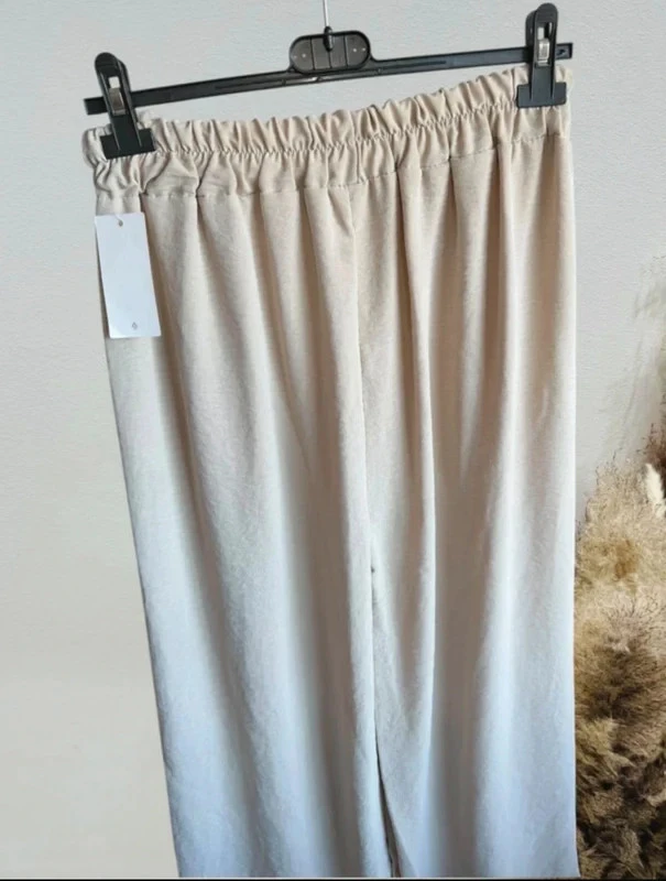 Pantalón fluido beige liso T36/44 mujer – photo 5